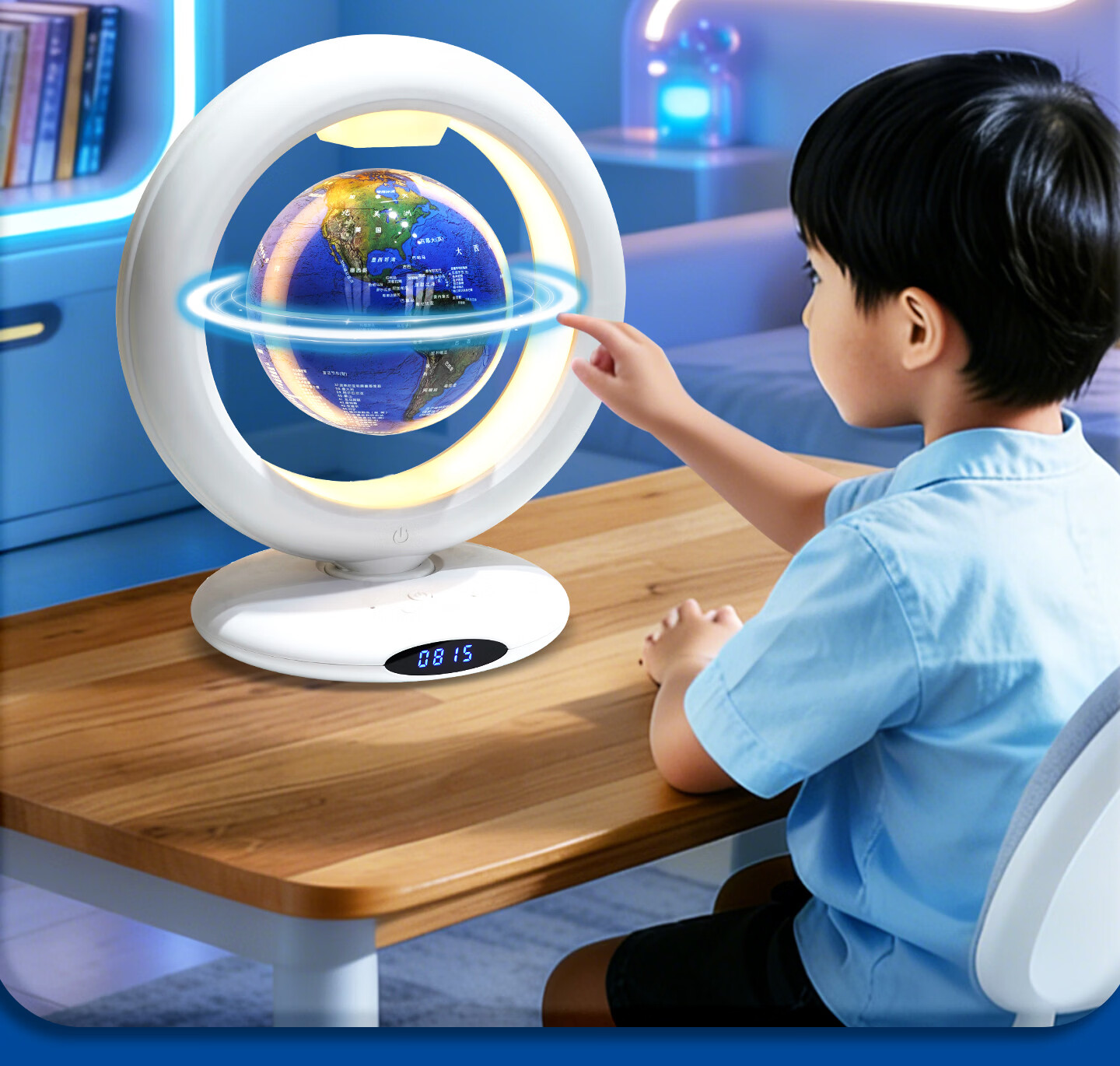 Blue Earth Bean Bag AI Magnetic Levitation Globe Smart Toy for Boys and Girls Ages 7-14 Birthday Children's Day Gift 14
