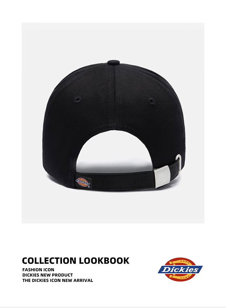 Dickies New Retro Baseball Cap Unisex Soft Top Pure Cotton Duckbill Hat Navy Blue 23