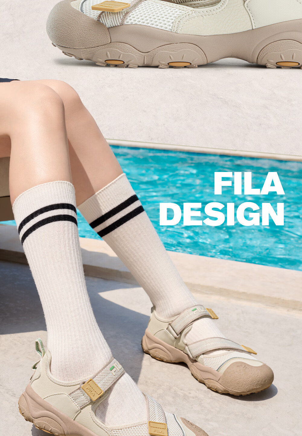 FILA Cat Paw 7 Mary Jane Sandals Women's Summer 2026 New Sports Beach Sandals 9