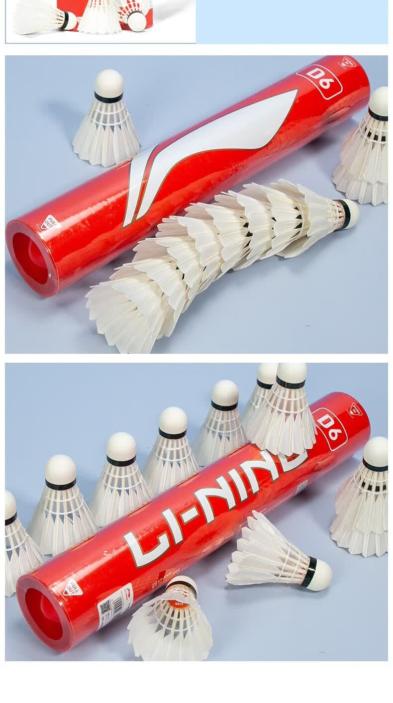 LI-NING Badminton Shuttlecock Durable Training and Provincial Team Match Use Stable Flight and Landing 20