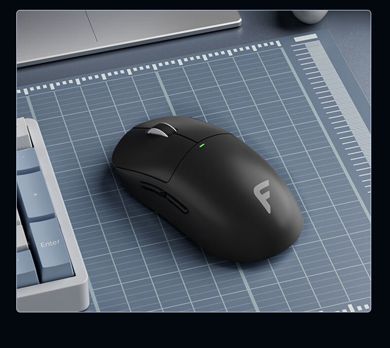 Founder Tri-Mode Gaming Mouse Wired/2.4G/Bluetooth 60G Ultra-Lightweight Feel Small to Medium Hand S205 Esports Chip All-Purpose Gaming Office Mouse G980 Pure White 17