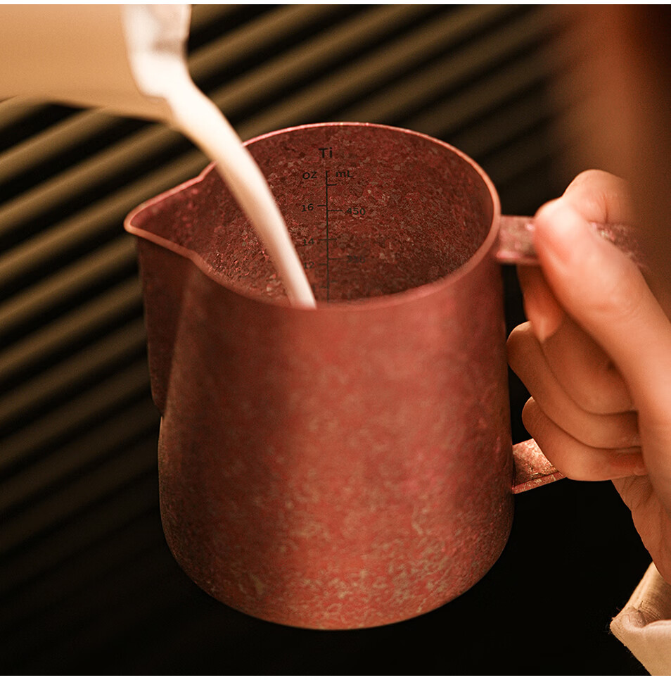 MHW-3BOMBER Bomber Flying Sword Collaboration Pure Titanium Coffee Latte Art Pitcher 600ml Spout Milk Frothing Jug Professional Latte Art Cup 29