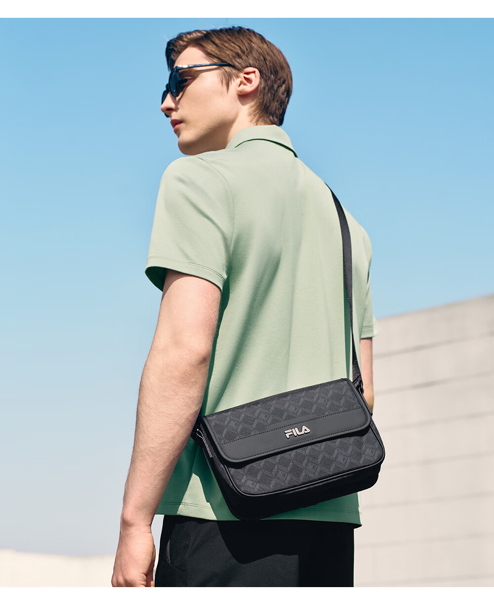 FILA Official Men's Shoulder Bag Crossbody Bag Casual Fashion Summer 2026 Sling Bag 4