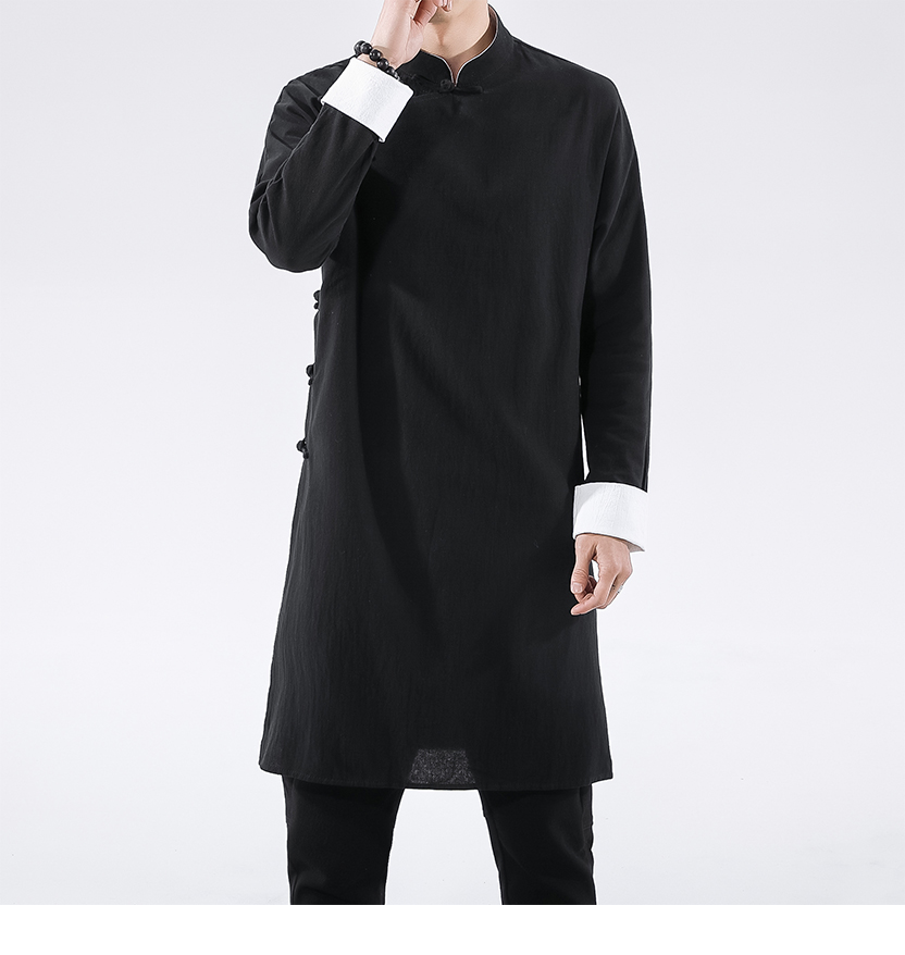 相声大褂青年唐装德云社 2022年秋季中式长袍民国长衫男先生小品评书