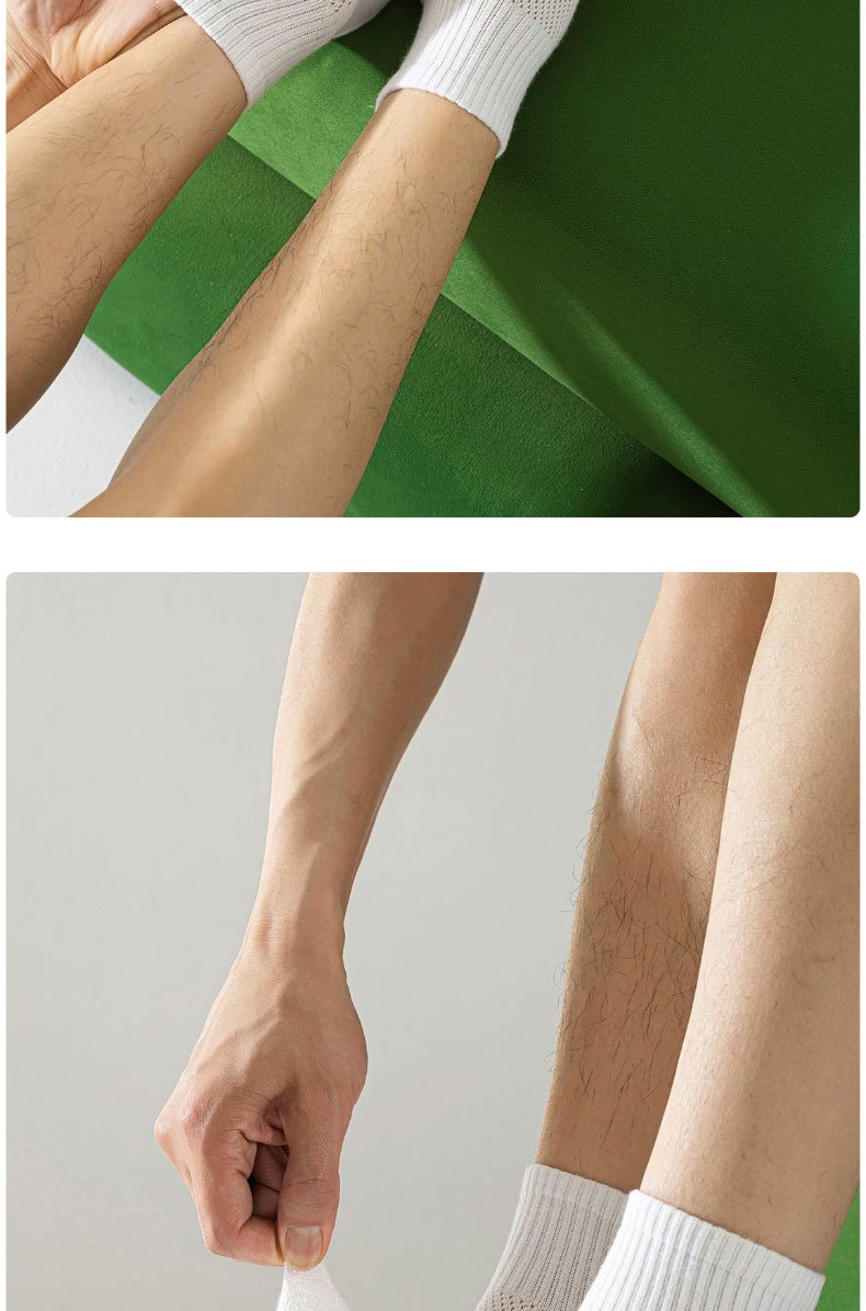 Cotton Thirteen Men's Short Socks Summer Thin Mesh Breathable 100% Cotton Antibacterial Deodorant Youth Low-Cut Socks 6 Pairs 7