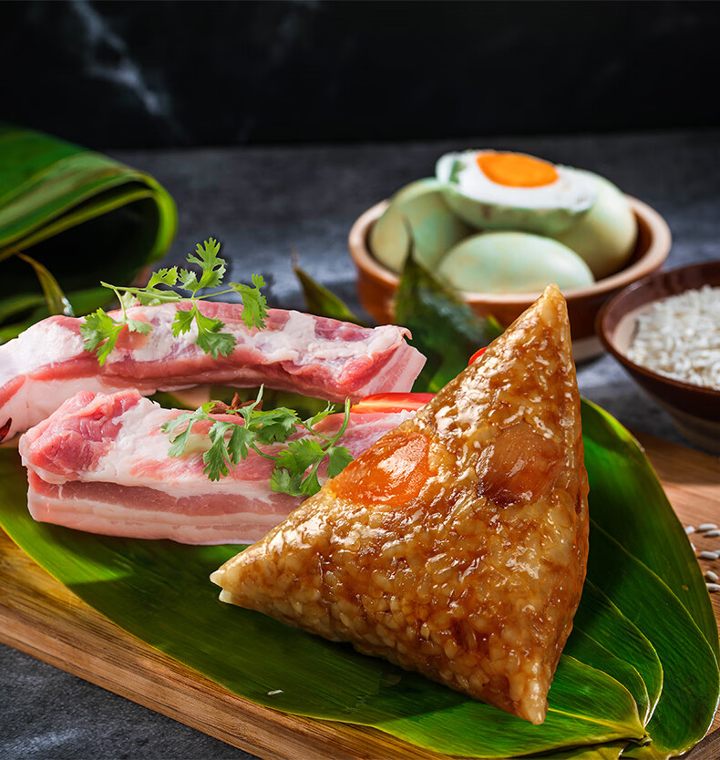 大肉粽嘉兴特产160克单只装肉棕鲜肉粽手工早餐速食 大肉粽160克*6只