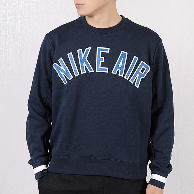 nike耐克卫衣男装夏季新款运动服air针织圆领舒适休闲套头衫ar1823