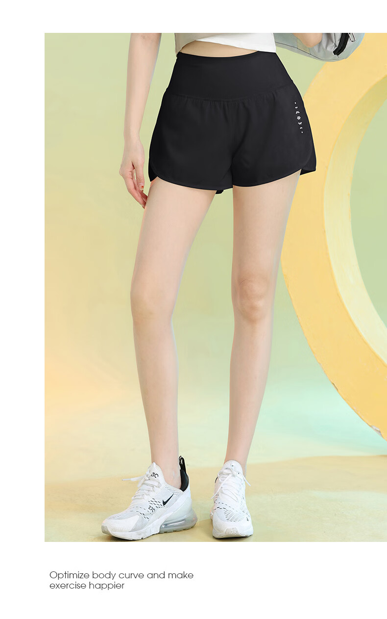 Baisirun Summer Sports Running Shorts for Women with Back Pocket for Phone Quick-Dry Training Straight Fitness Yoga Pants 9