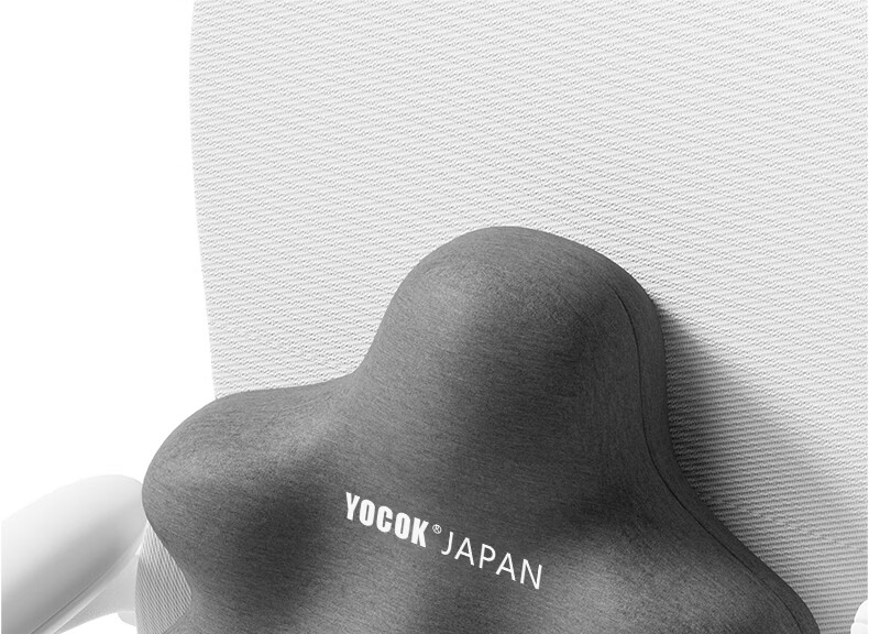 YOCOK Lumbar Support Cushion Pillow Office Chair Waist Pillow Car Seat Cushion Long Sitting Lumbar Support Blue Version 13
