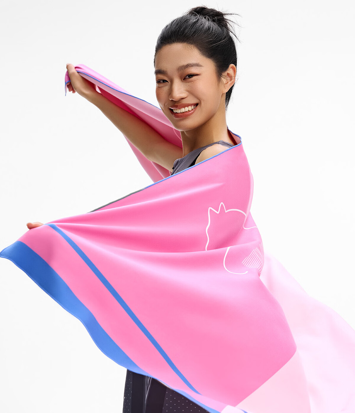 PUMA Adult Sensitive Skin Sports Towel 10A Antibacterial Long-Lasting Dry Home Travel Portable Towel 3