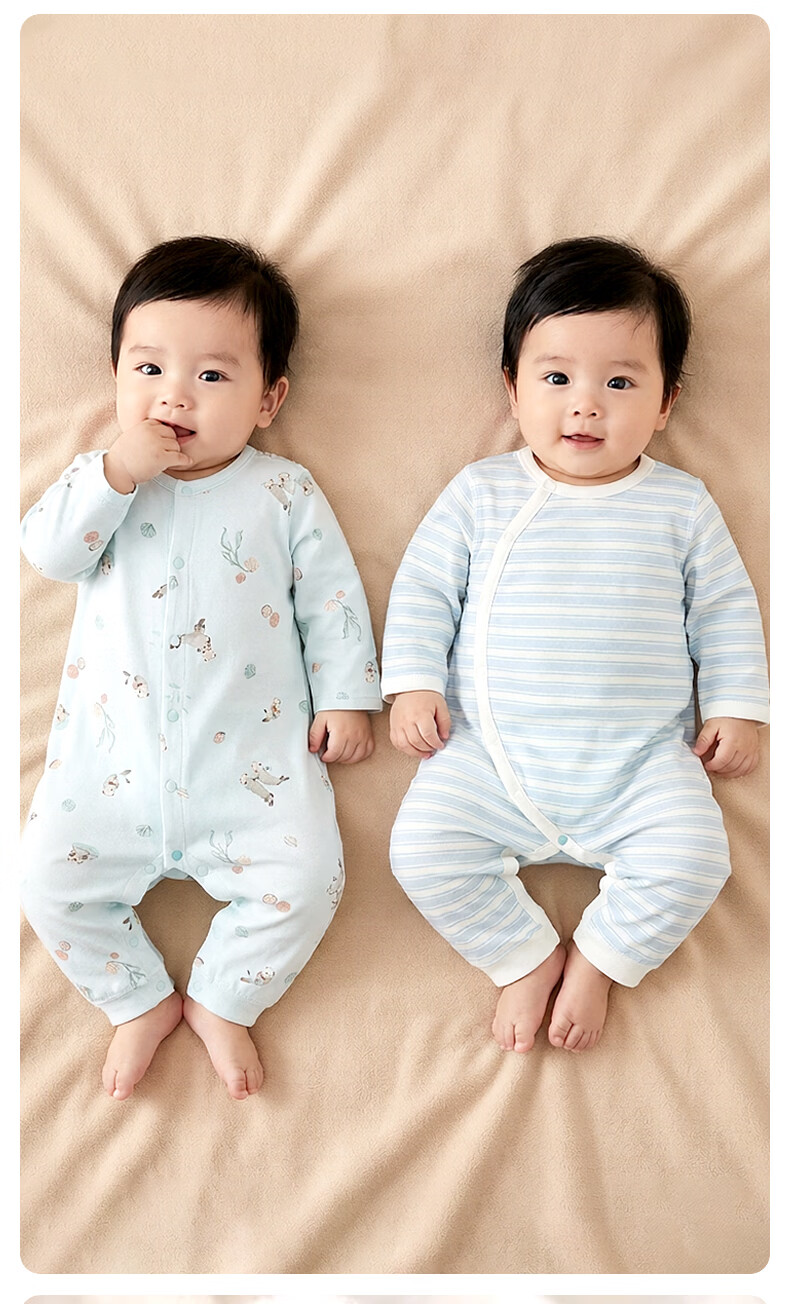 Gb Cotton Romper for Boys and Girls JD Self-operated Summer Newborn Baby Jumpsuit 3