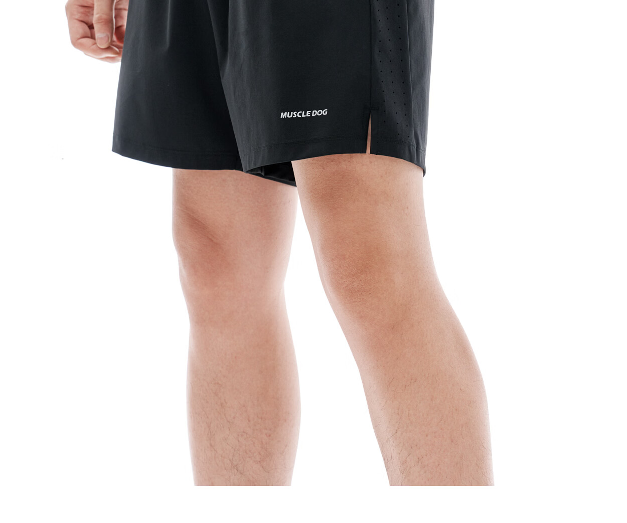 MUSCLE DOG Small Whale Cooling Sports Shorts for Men 2026 New High Elastic Breathable Running Fitness Shorts 36