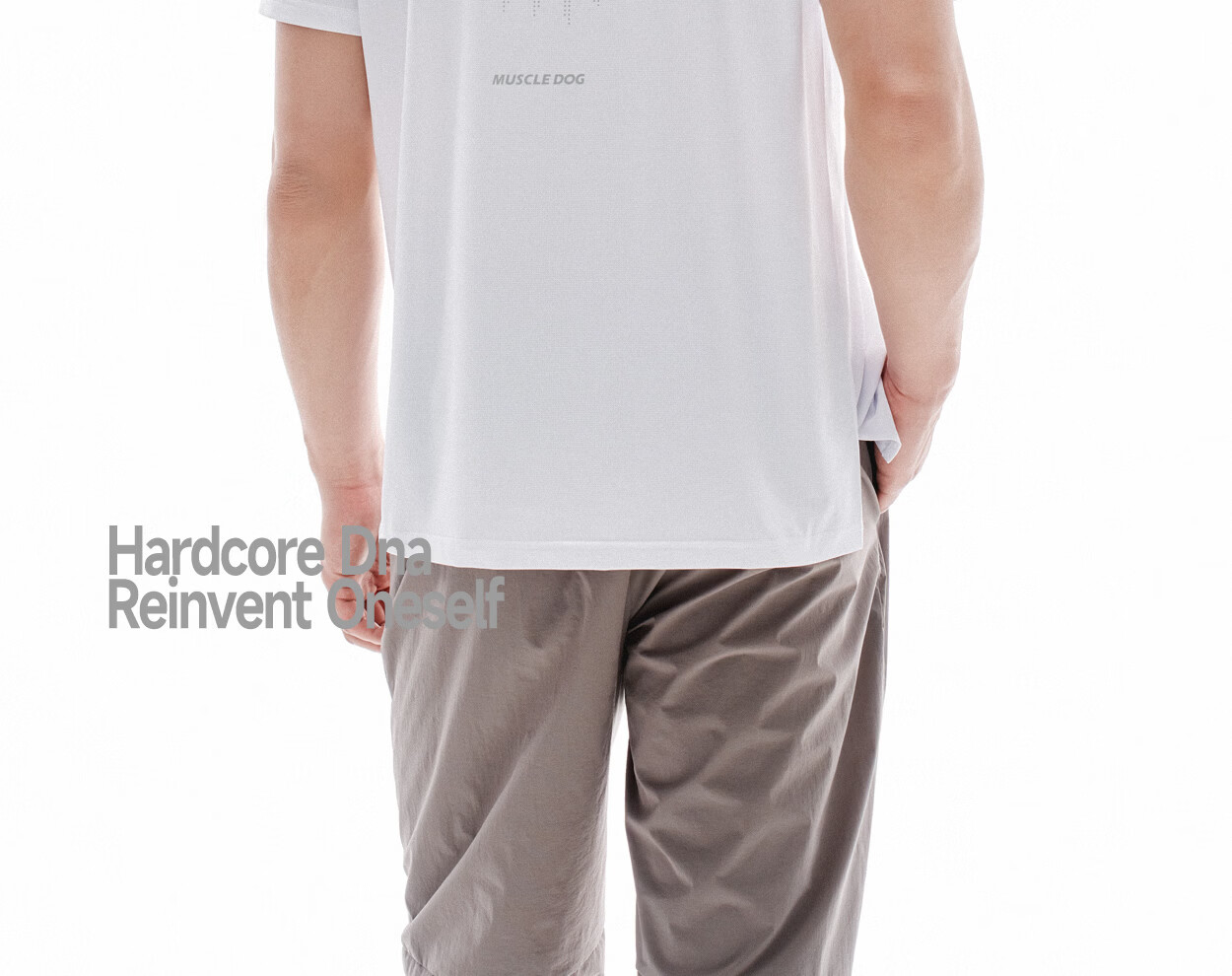 MUSCLE DOG Hidden Wings Men's Sports T-Shirt 2026 New Pixel Dog Head Training Short Sleeve Gym Top 46