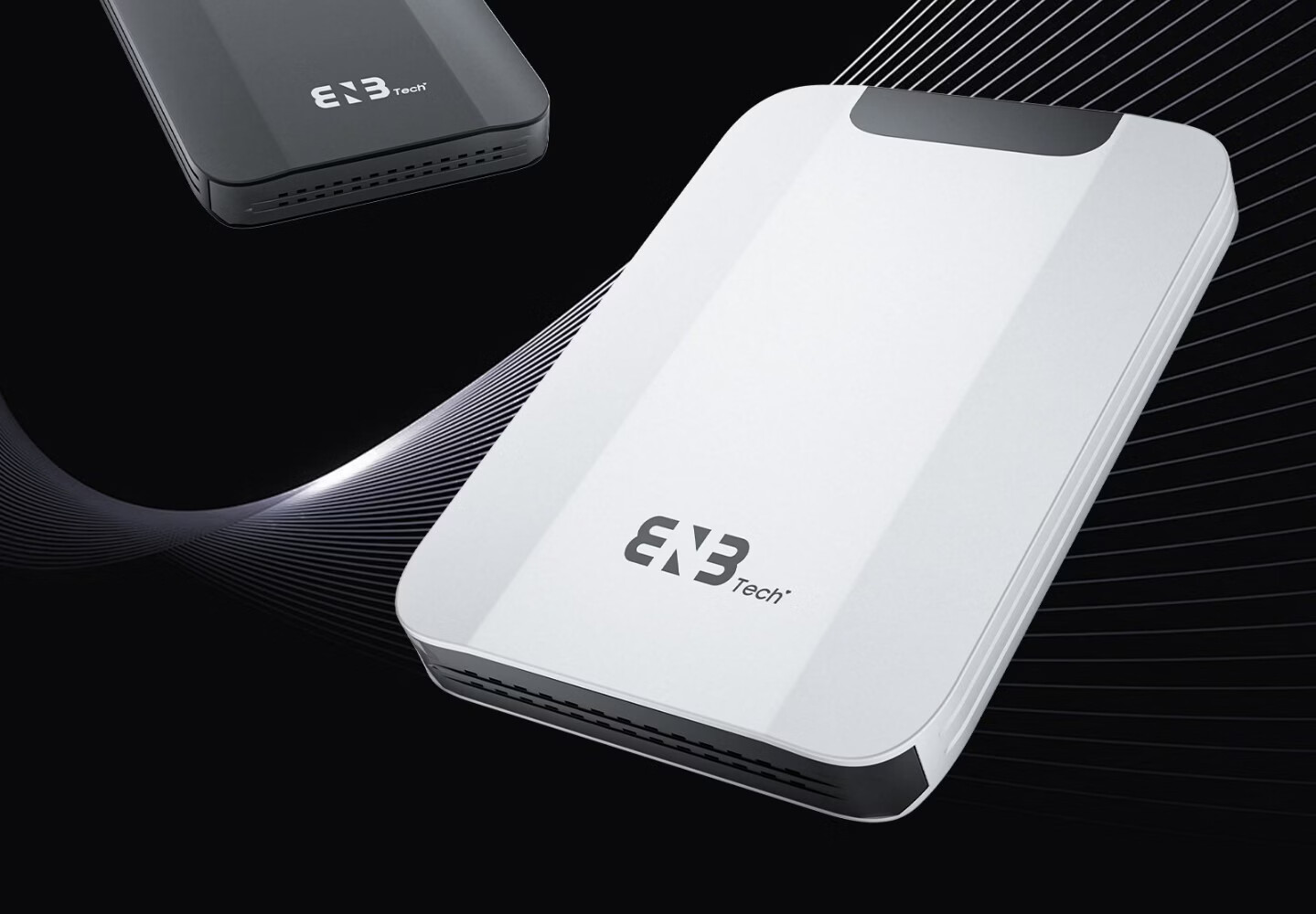 ENBTECH Portable Solid State Drive Space Silver 500GB External PSSD Expansion Plug and Play Compatible with Apple Android Full Compatibility TYPE-C Metal Shell Portable External Storage 4