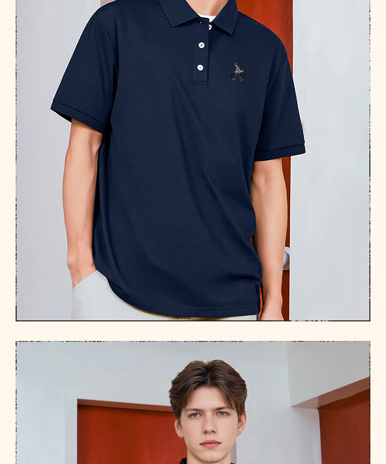 Dickies Mulberry Silk Short Sleeve Polo Shirt Men Summer New Antibacterial Cooling Light Business Collar T-Shirt B Light Gray L 6