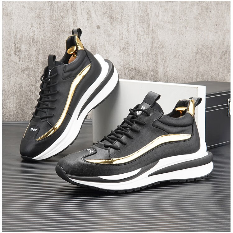 trend tiger高端轻奢品牌休闲鞋男中青年秋冬新款男鞋秋季新款百搭内