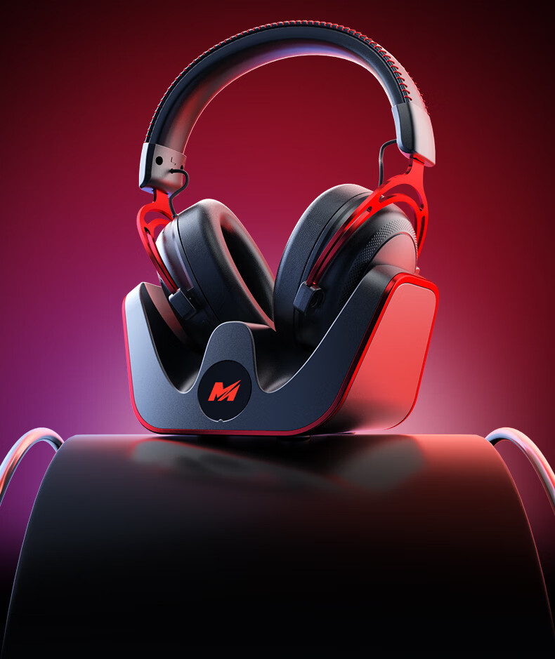 MICROKIA Delta Champion Recommended | Professional Gaming Headset Bluetooth Wireless 2.4G Four-Mode FPS Sound Positioning Headphones for Laptop Desktop 13