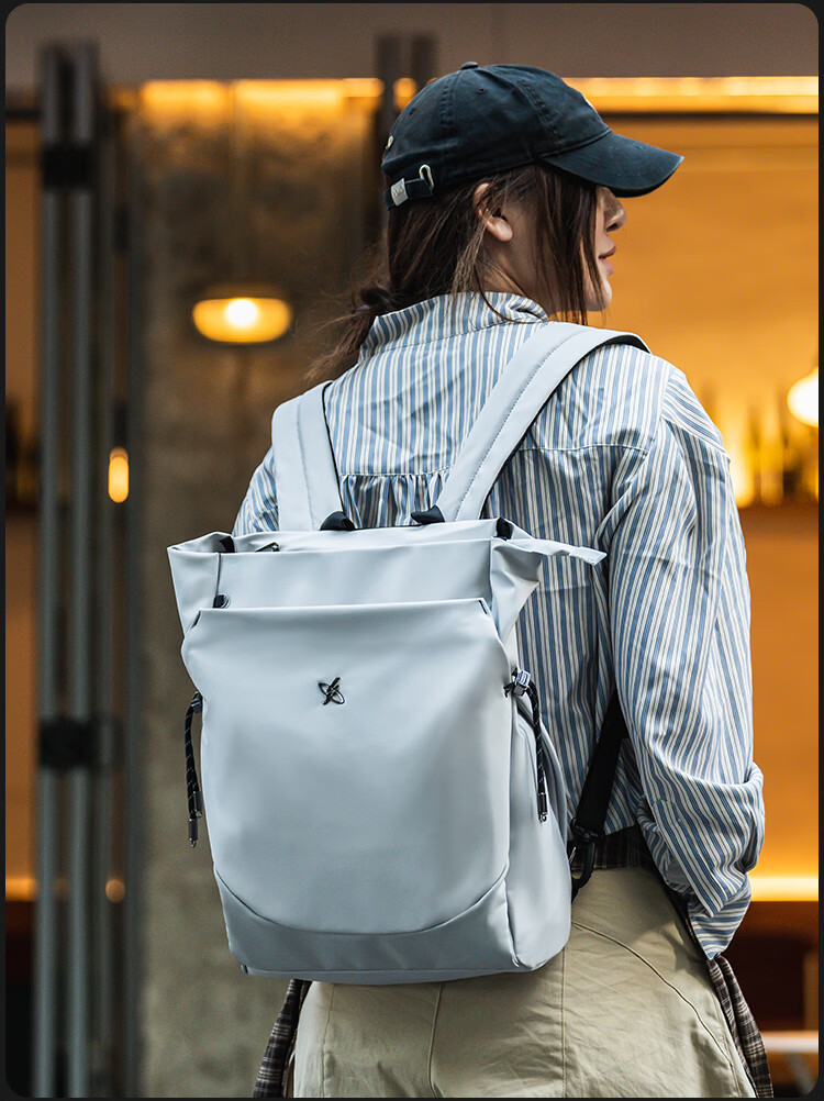 GYXX Polaris Dual-Shoulder Laptop Backpack 16-inch Business Commuter College Student Handheld Book Bag 5