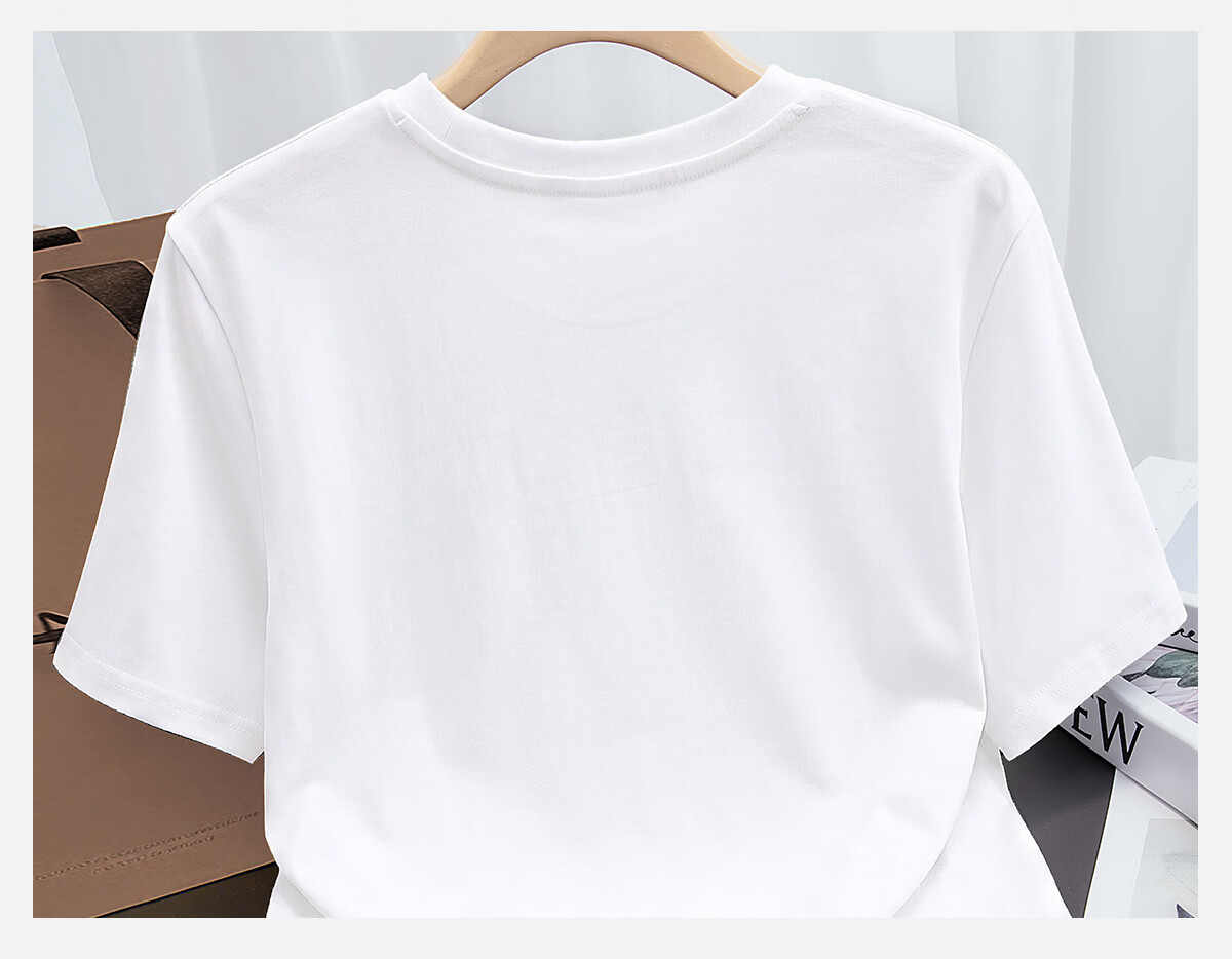 Cypress House Women's Crew Neck Short Sleeve T-Shirt 2026 Summer New Fashion Embroidered Top Multi-Fabric Random Delivery 11