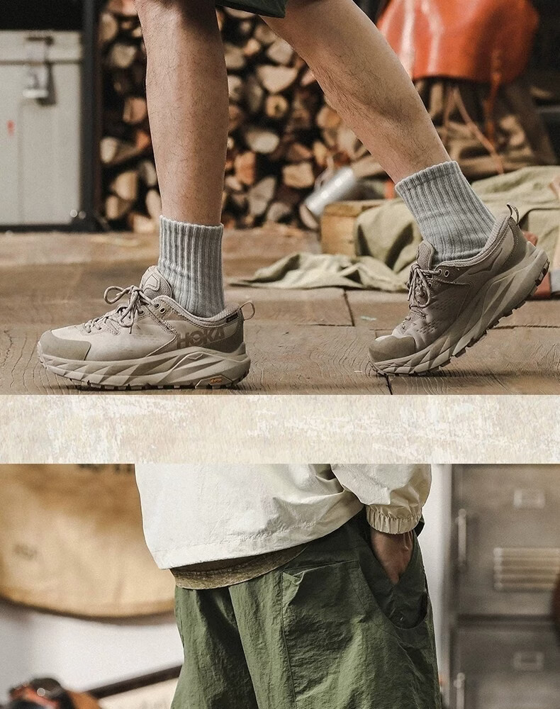 ROMON Men's Outdoor Functional Waterproof Quick-Dry Cargo Shorts Summer Cool Trendy Fake Two-Piece Mountain Casual Knee-Length Pants 14