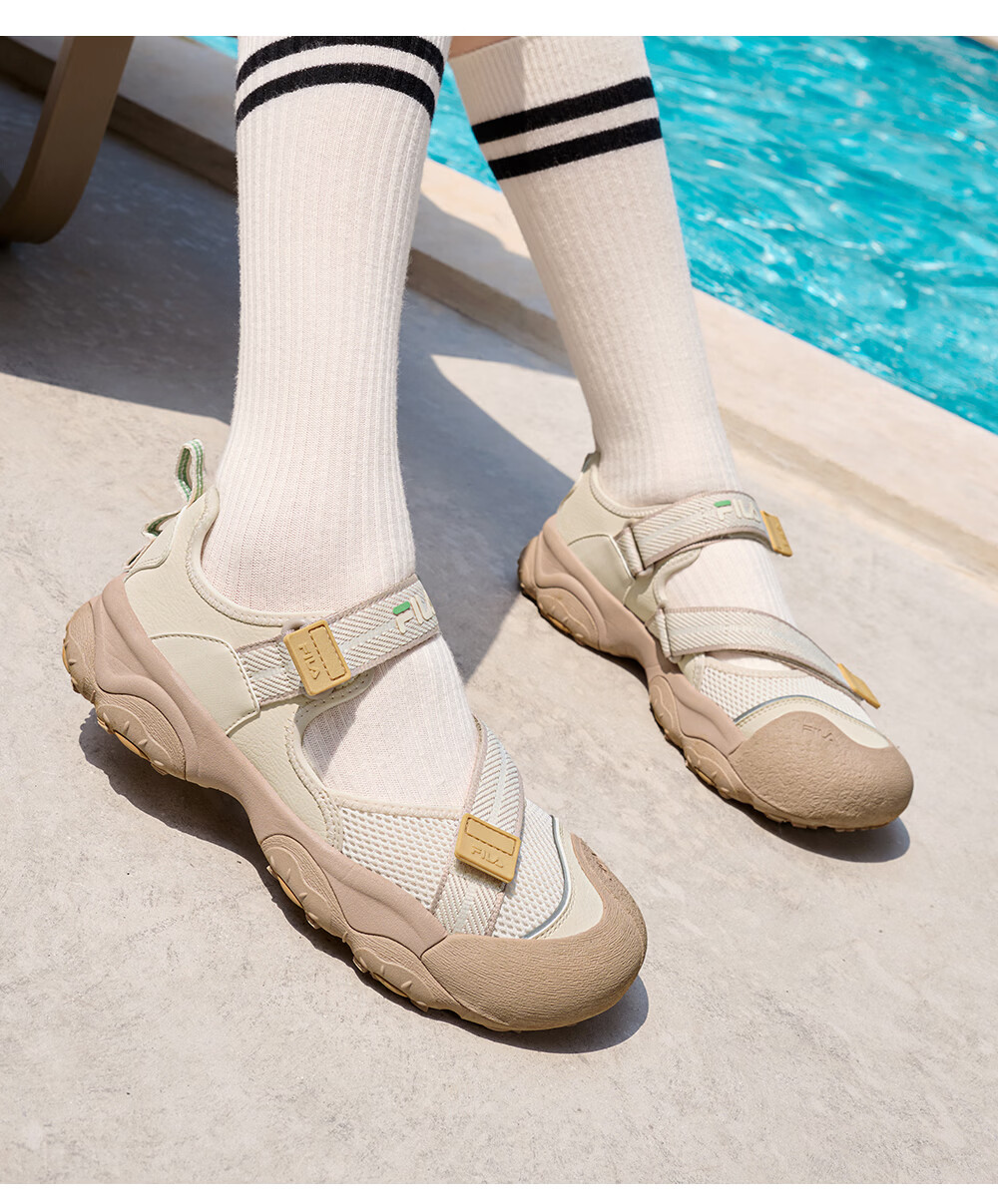 FILA Cat Paw 7 Mary Jane Sandals Women's Summer 2026 New Sports Beach Sandals 23