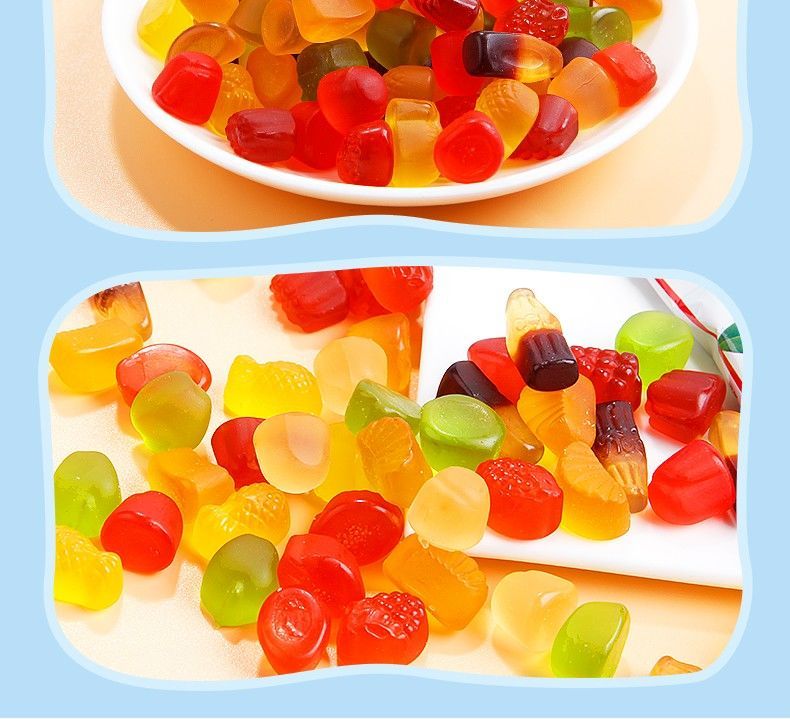 qq糖开心qq糖约20g软糖橡皮糖果散称儿童小零食水果软糖 混合随机配