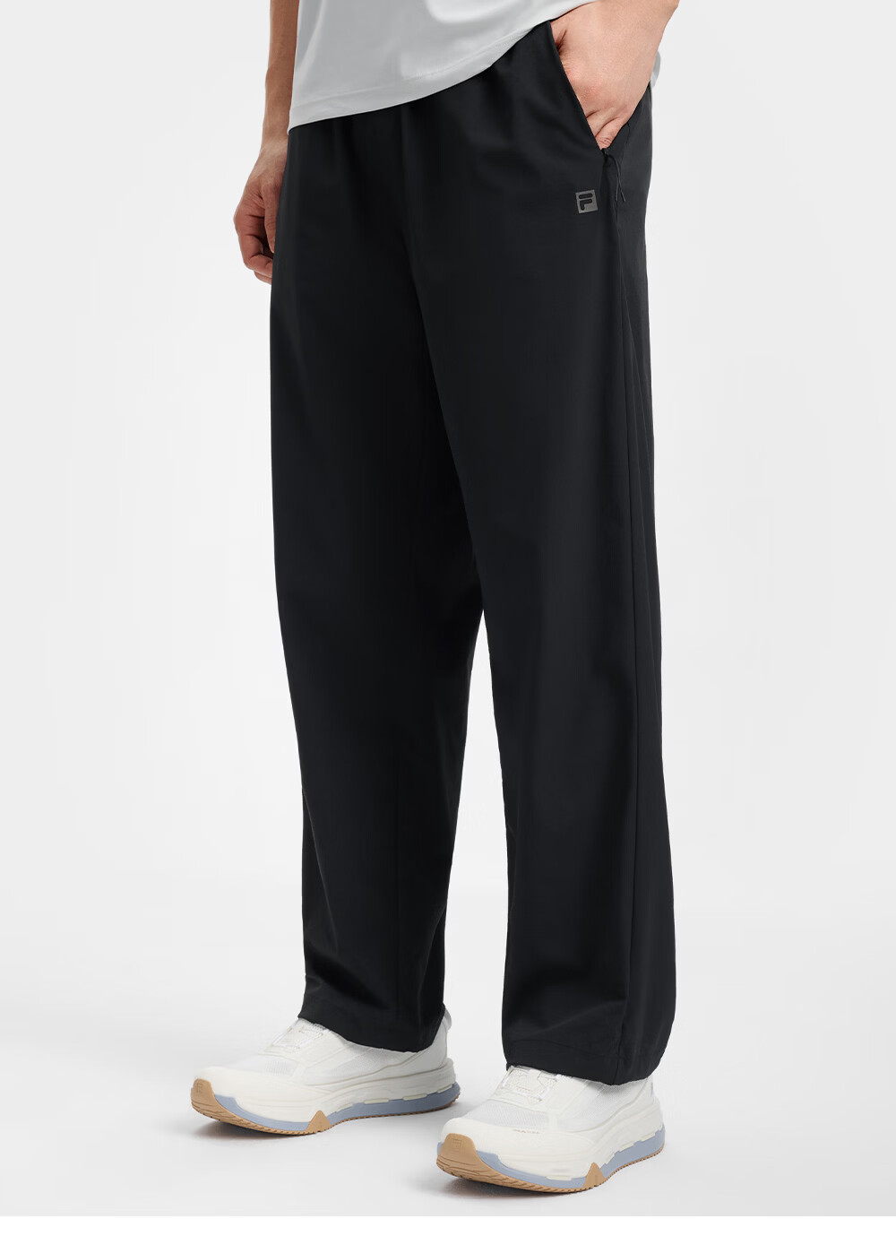 FILA Official Men's Woven Long Pants 2026 Summer New Running Fitness Sports Loose Trousers 5