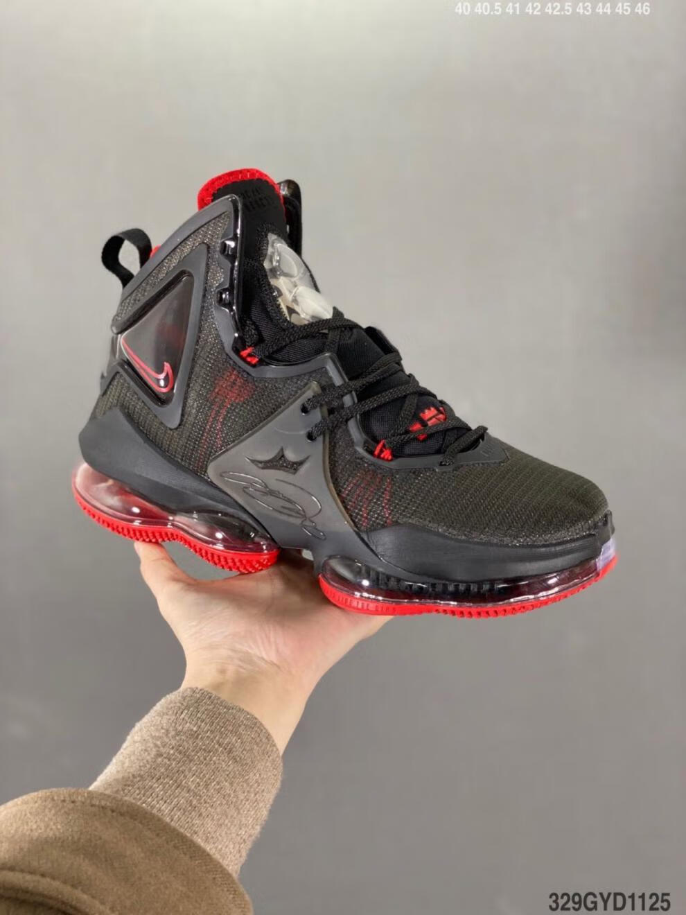 勒布朗19詹姆斯19代篮球鞋大灌篮气垫缓震耐磨实战气垫运动鞋红黄全