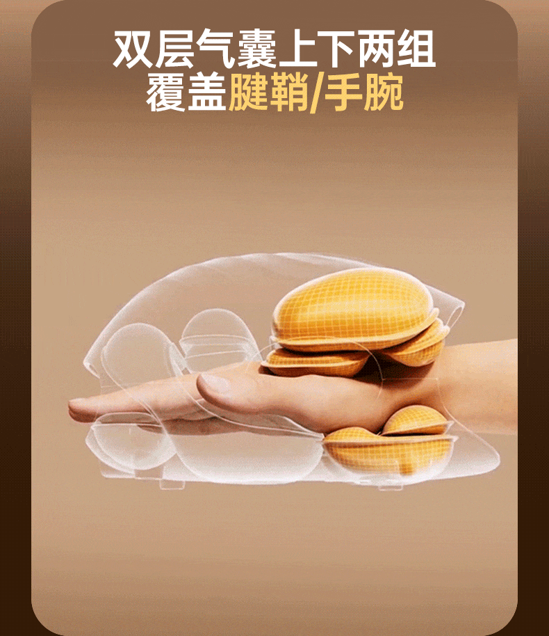 Xilaikang Little Whale Hand Massager Wrist Finger Joint Tendon Sheath Massager Palm Heat Small Steel Cannon Vibration Model Practical Gift for Parents Wife Birthday 12