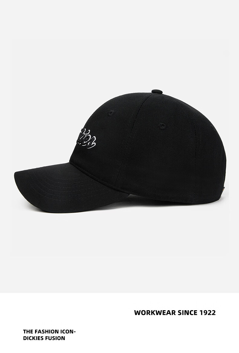 Dickies New Retro Baseball Cap Unisex Soft Top Pure Cotton Duckbill Hat Navy Blue 22