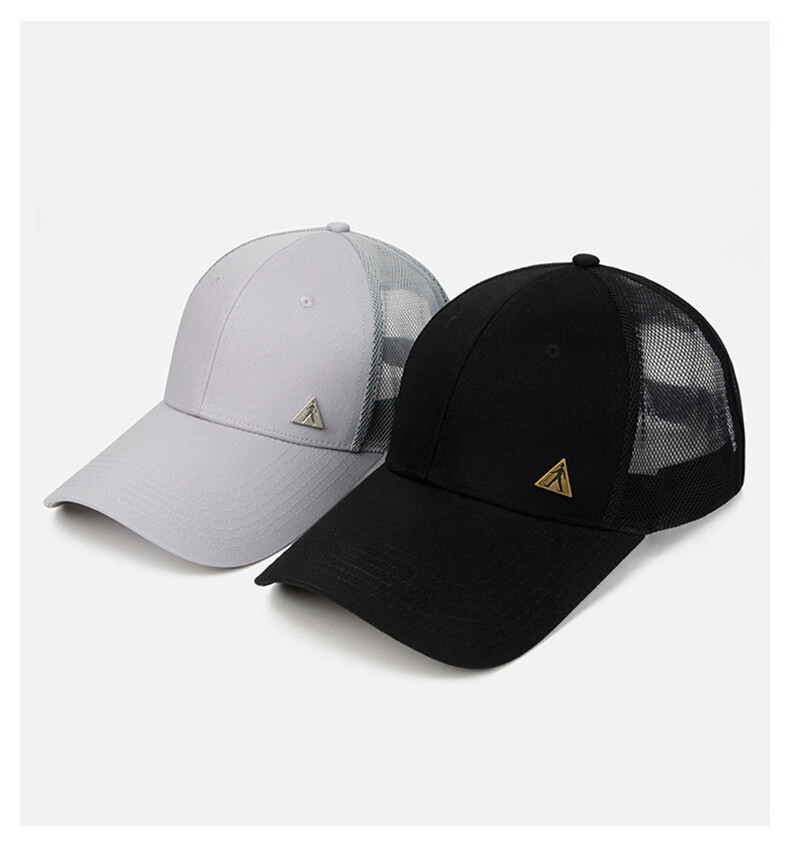 Zulijian Summer Mesh Sunshade Cap Unisex Baseball Cap Duckbill Hat Sports Hiking Hat Men’s Sun Hat Black 5