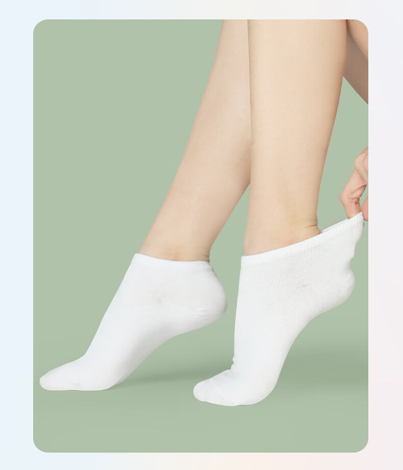 Aiwu Ge Children's Dance Socks Ballet Short Socks White Cotton Ankle Socks Sports Practice Grading Socks Size M 11