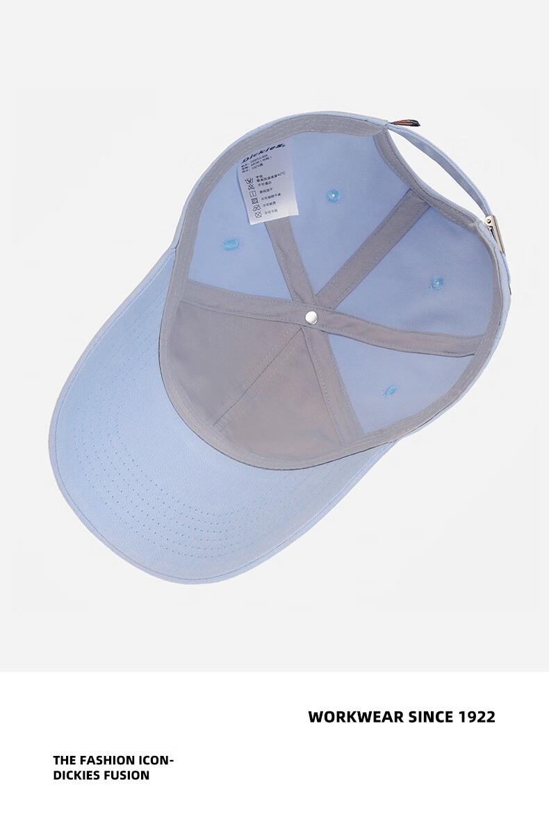 Dickies New Retro Baseball Cap Unisex Soft Top Pure Cotton Duckbill Hat Navy Blue 34