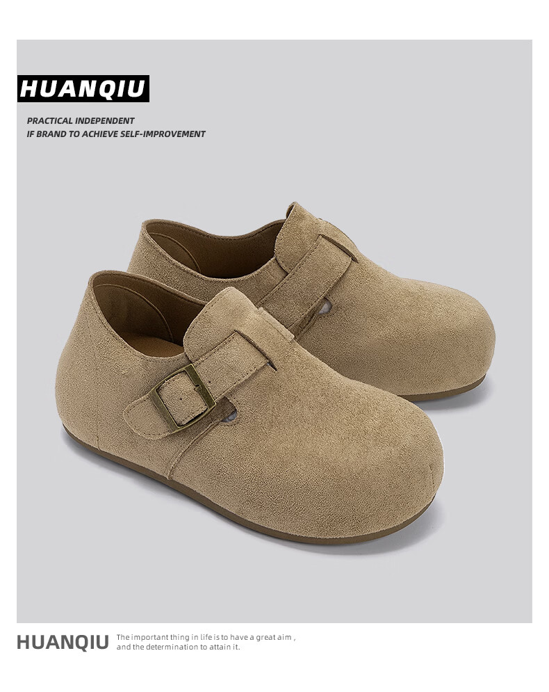 Global Platform Birkenstock Women's Shoes 2026 New Summer Retro Casual Slip-On Half Slippers Lazy One-Step Shoes for Women 7