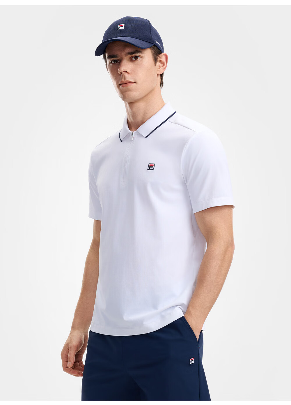 FILA Official Men's Knitted Short Sleeve Polo Shirt 2026 Autumn New Tennis Sports Quick-Dry Top 12