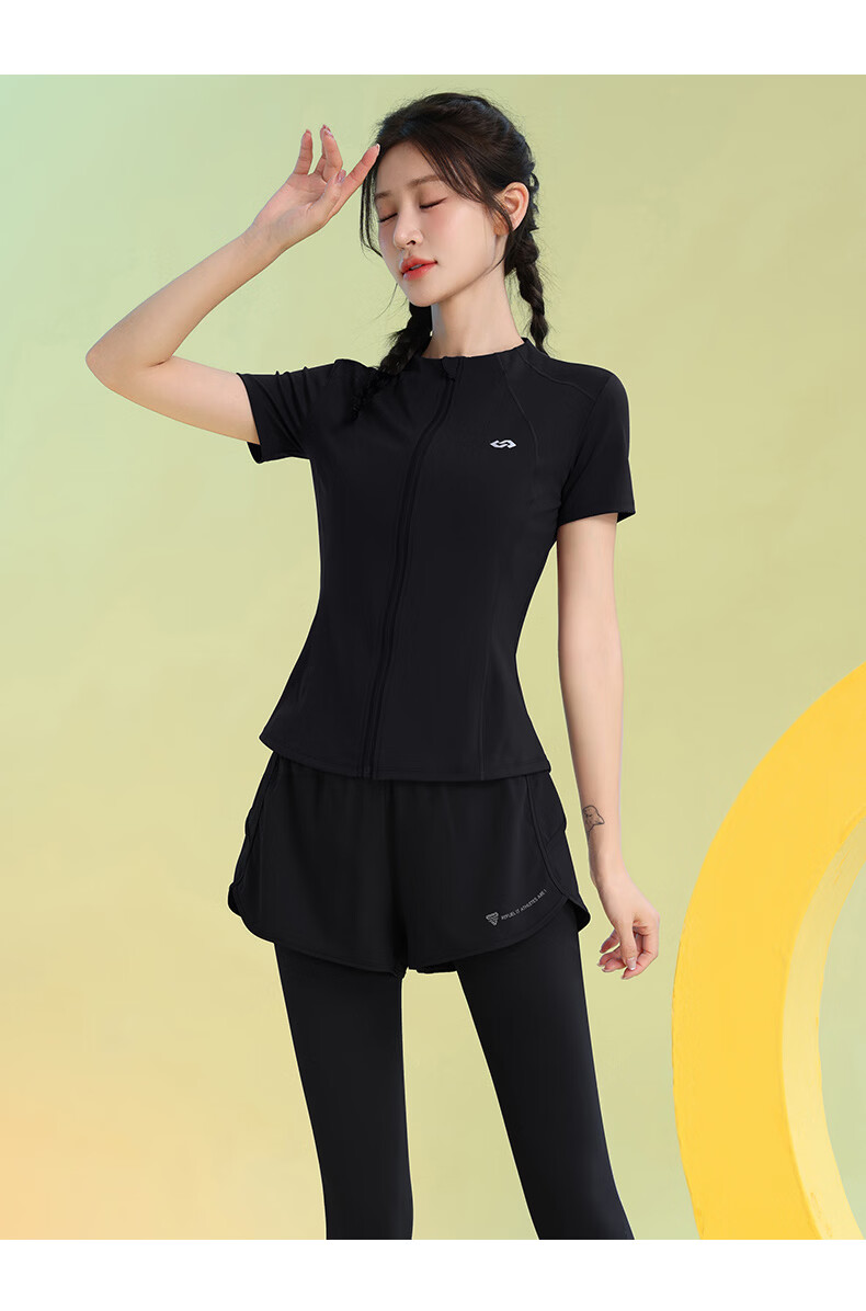 Baisirong Summer Yoga Set for Women Plus Size Loose Breathable Casual Running Sportswear Slim Fit Fitness Yoga Outfit 18