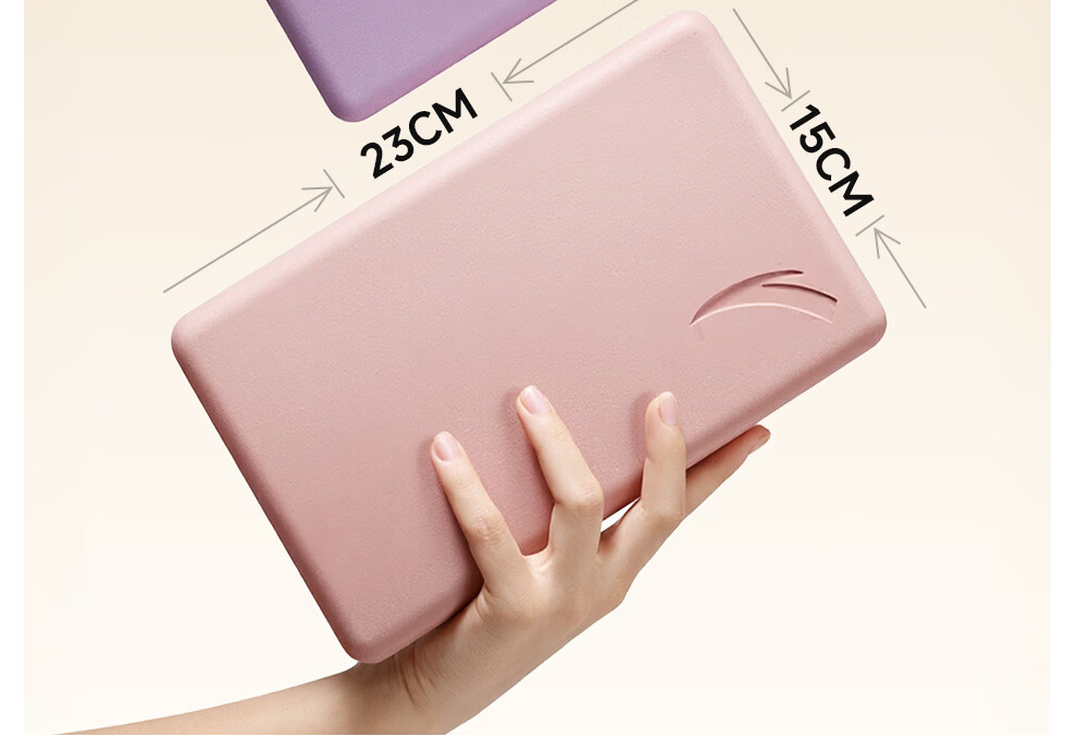 ANTA Yoga Blocks Non-Slip Matte Stable Stretching Support EVA Eco-Friendly Material Hibiscus Purple 2-Pack 16