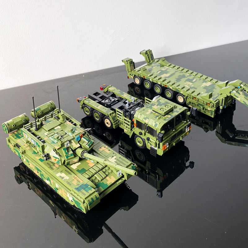 乐高lego积木99a主战坦克运输车军事模型高难度拼装男孩玩具 【05两栖