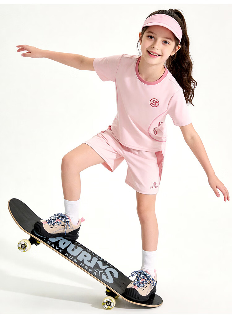 Yuzhaolin Kids Quick-Dry Sports Set Boys and Girls Summer 2027 New Breathable Short Sleeve and Shorts Two-Piece Set 21
