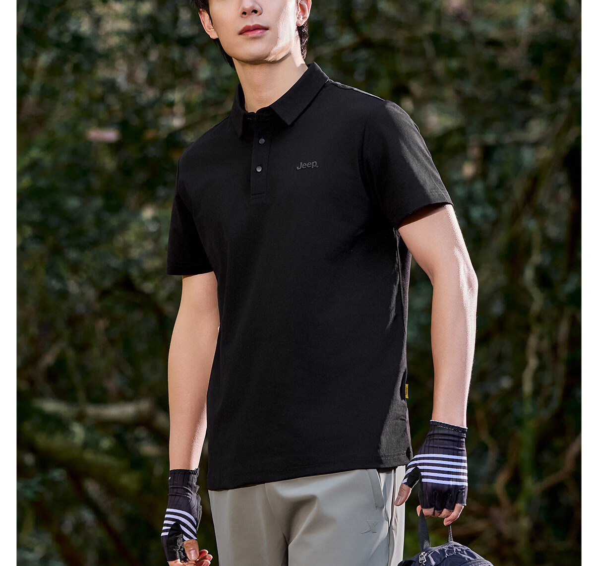 JEEP Men's Short Sleeve Polo Shirt Summer Sun Protection Breathable Collar T-Shirt Business Casual Top 2026 Summer New Arrival 11
