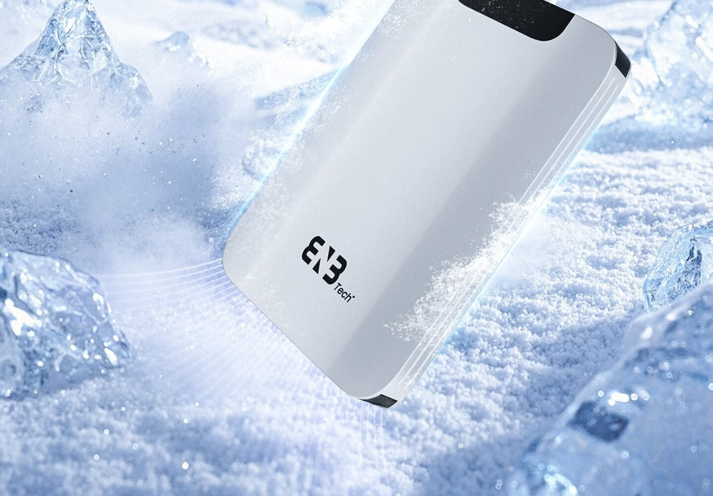 ENBTECH Portable Solid State Drive Space Silver 500GB External PSSD Expansion Plug and Play Compatible with Apple Android Full Compatibility TYPE-C Metal Shell Portable External Storage 6