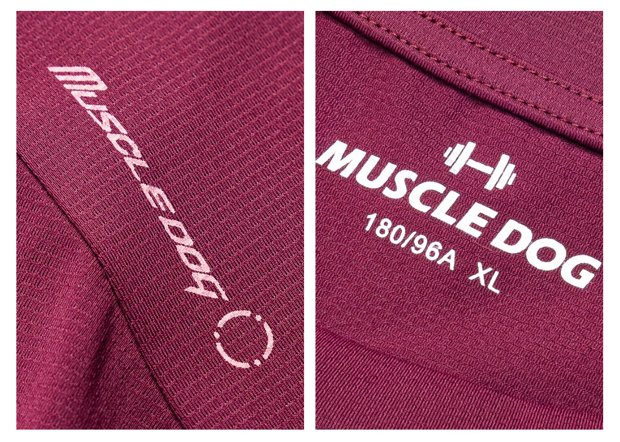 MUSCLE DOG Hidden Wings Men's Sports T-Shirt 2026 New Pixel Dog Head Training Short Sleeve Gym Top 51