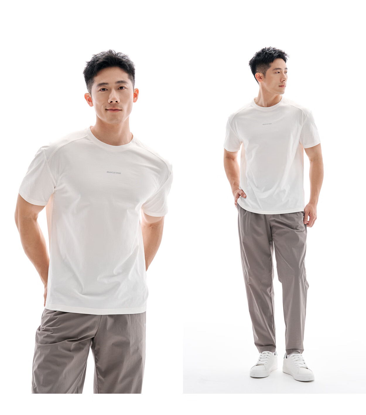 MUSCLE DOG Muscle Dog [Body Sensation Boost T-Shirt] 2026 New Quick-Dry Antibacterial Short Sleeve T-Shirt for Men Sports Training Fitness Top 45