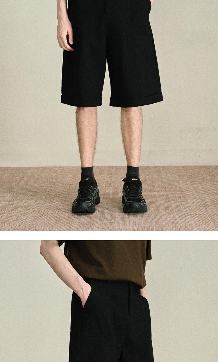 Giordano Designer Casual Shorts Men Pure Cotton Multi-Pocket Mid-Rise Straight Five-Point Cargo Pants 18106705 14