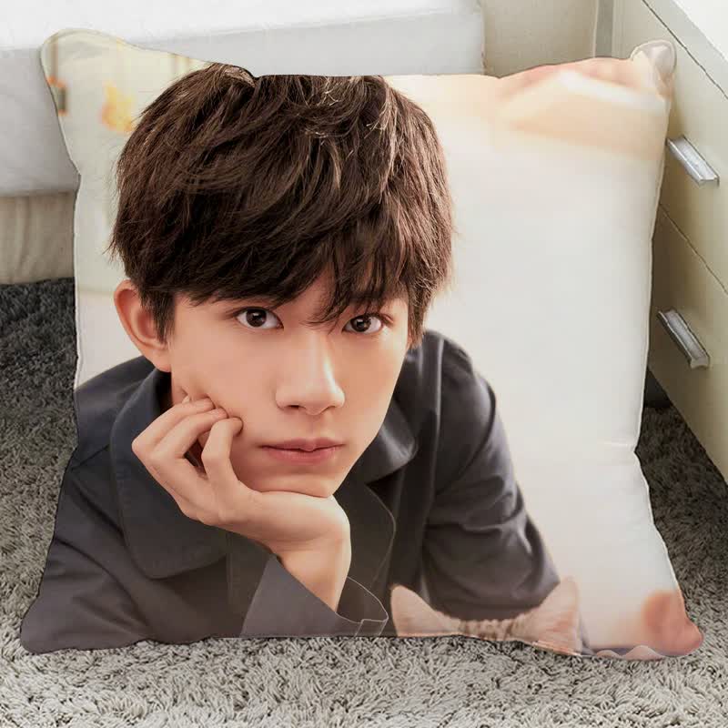 卓尔曼tfboys易烊千玺周边抱枕定制千纸鹤粉丝人形公仔玩偶海报应援