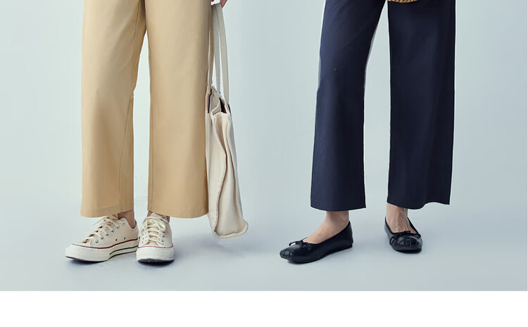 Giordano Women's Pants 2026 Summer New Pure Cotton Commuting High-Waist Straight-Leg Cropped Casual Pants 05426325 11