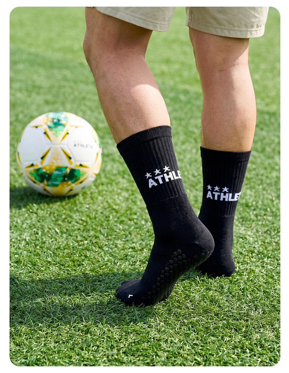 ATHLETA Soccer Socks Unisex Summer Mid-Calf Non-Slip Towel Bottom Durable Running Basketball Training Socks 9