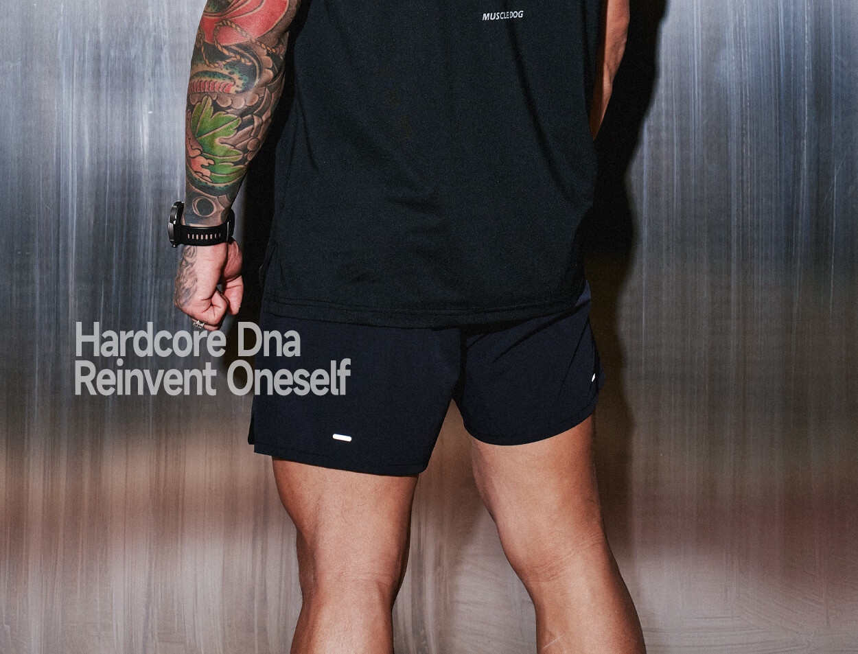 MUSCLE DOG Hidden Wings Men's Sports T-Shirt 2026 New Pixel Dog Head Training Short Sleeve Gym Top 31
