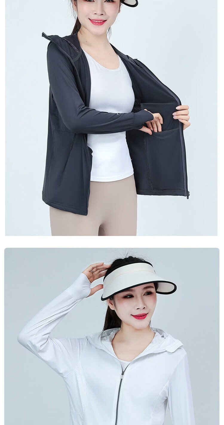 AEMAPE Ice Silk UPF50+ Women's Sunscreen Jacket 2026 New Summer UV Protection Lightweight Cycling Skin Jacket 12