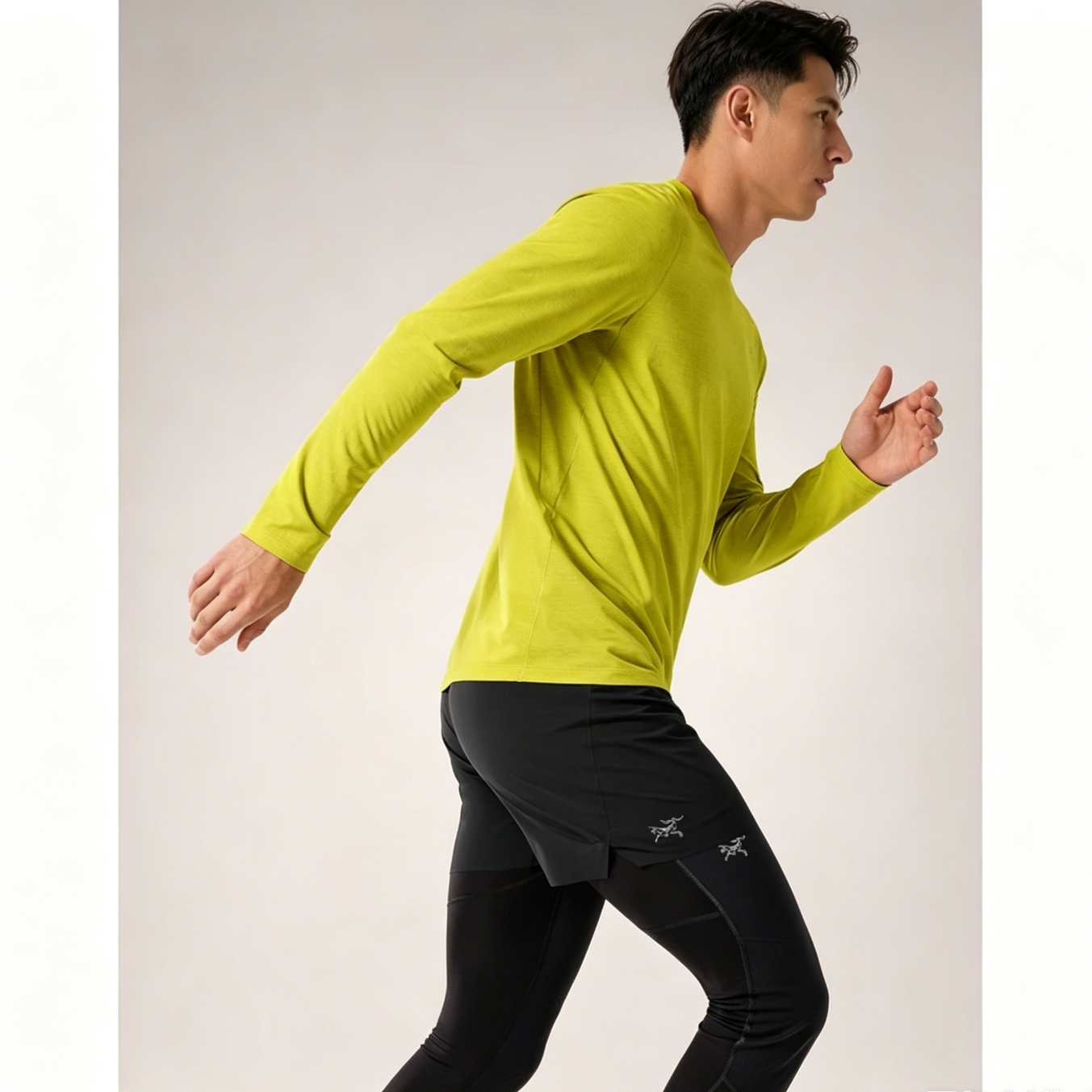ARC'TERYX CORMAC CREW Comfortable Men's Quick-Dry Long Sleeve Crew Neck T-Shirt Luminous Green XL 6